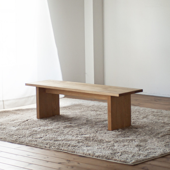 栗のベンチ78　しょうちゃん❕いい栗の耳付き一枚板で杢目が綺麗ですよ 栗のベンチ78 しょうちゃん様専用❕いい栗の耳付き一枚