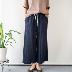 リネン、麻、綿麻 キュロット・ワイドパンツ のおすすめ人気通販