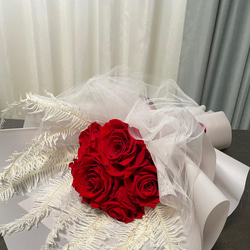 VJflower 六朵永生玫瑰花束（大朵）  情人節花束 玫瑰花束 女友禮物 第4張的照片