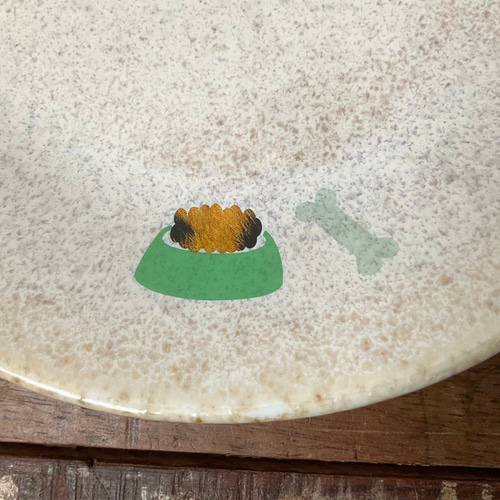 柴犬 中皿 プレート3色 ☆ 名入れ可 赤柴 黒柴 白柴 パン ケーキ