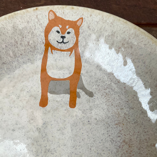 新作】 柴犬 中皿 プレート3色 ☆ 赤柴 黒柴 白柴 パン ケーキ