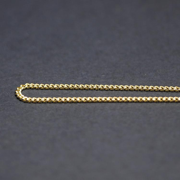再次上架 [1M] 寬度約 1.2mm / 線徑約 0.35mm 金黃銅鏈 NF / UCG59 第3張的照片