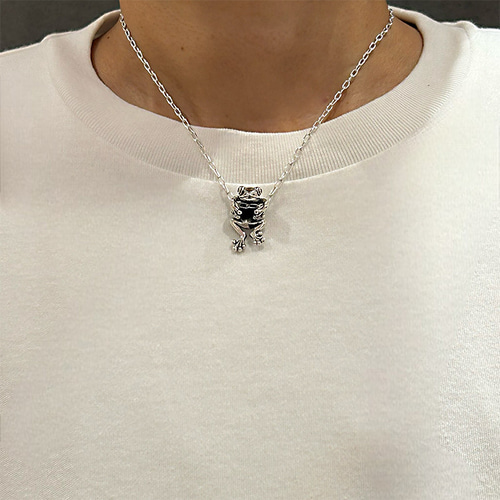蛙ペンダント'零八 シルバーアクセサリー かえる カエル 動物