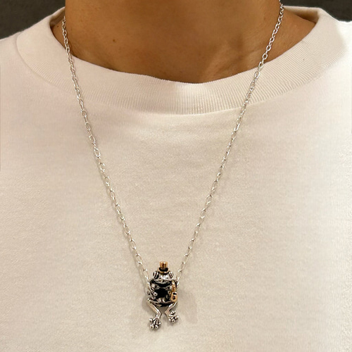 蛙の紳士ペンダント'零八 シルバーアクセサリー×K18（ピンク