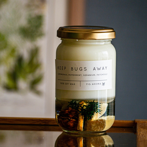 天然の虫除けアロマキャンドル～keep bugs away～ キャンドル