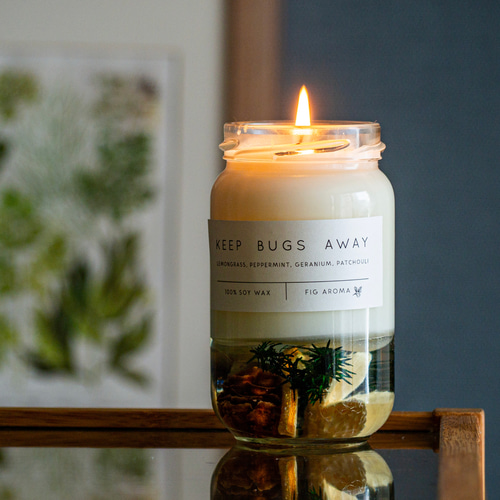 天然の虫除けアロマキャンドル～keep bugs away～ キャンドル