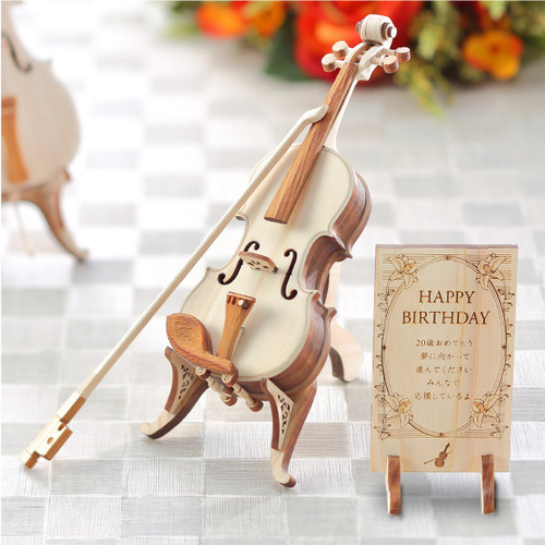 ひのきのヴァイオリン その他インテリア雑貨 木の雑貨3×GOOD 通販