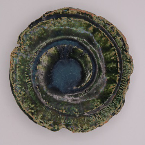 総織部渦巻き皿6客組み（作品番号O-033) 大皿 森の丘陶房 通販