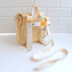 ( 'ω'o[ 一升餅 ベビーリュック　フリルストライプ ]o 7枚目の画像