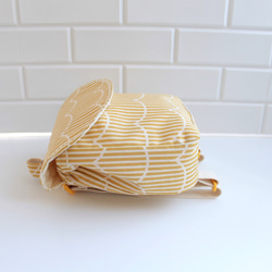 ( 'ω'o[ 一升餅 ベビーリュック　フリルストライプ ]o 4枚目の画像