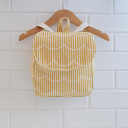 ( 'ω'o[ 一升餅 ベビーリュック　フリルストライプ ]o 1枚目の画像