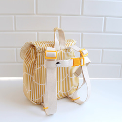 ( 'ω'o[ 一升餅 ベビーリュック　フリルストライプ ]o 6枚目の画像