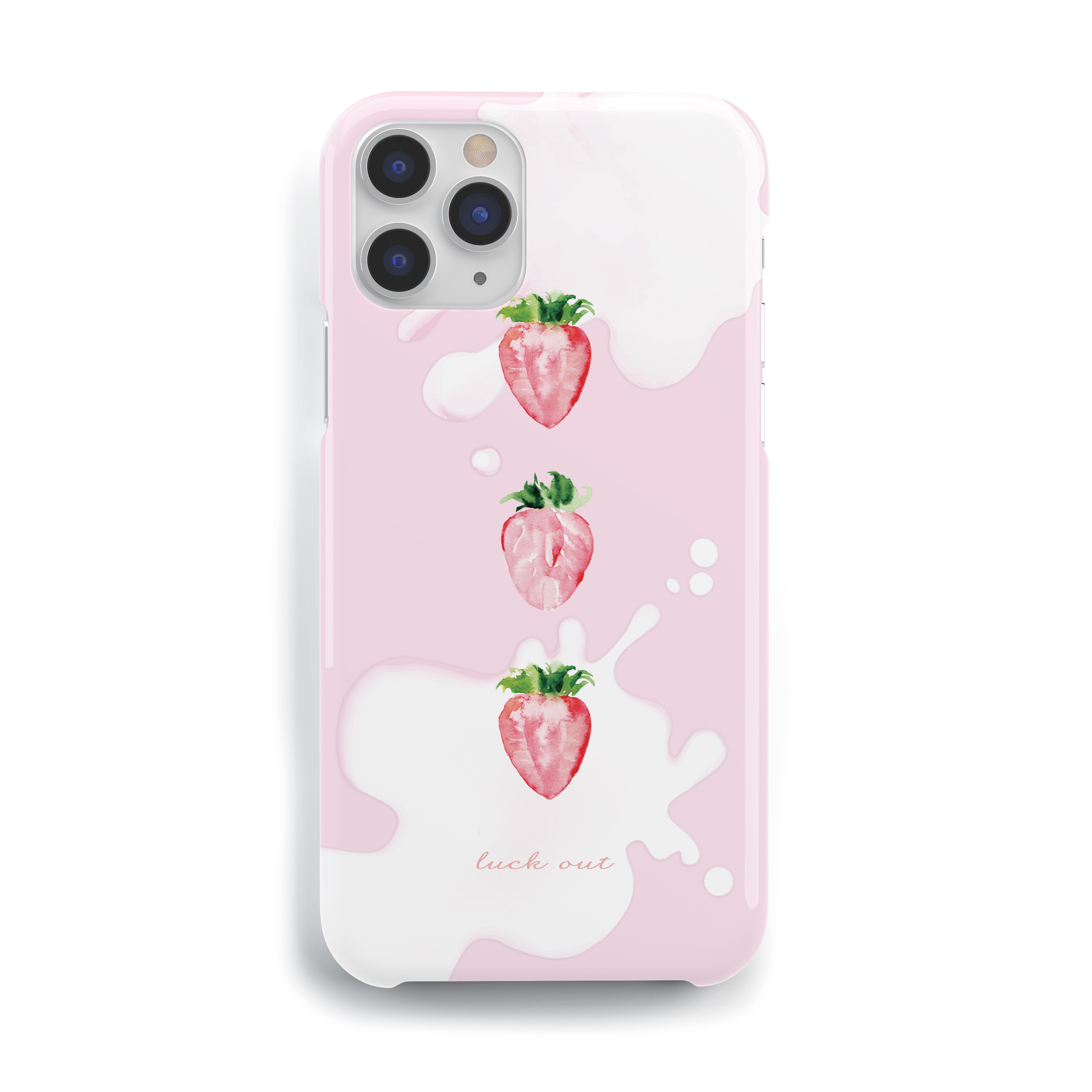 いちごミルク スマホケース iPhoneケース iPhoneXS Xperia AQUOS
