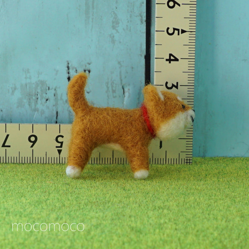 受注制作作品】もこもこマスコット・赤柴のあかころ ☆羊毛フェルト