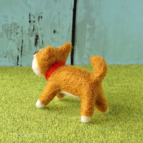 受注制作作品】もこもこマスコット・赤柴のあかころ ☆羊毛フェルト