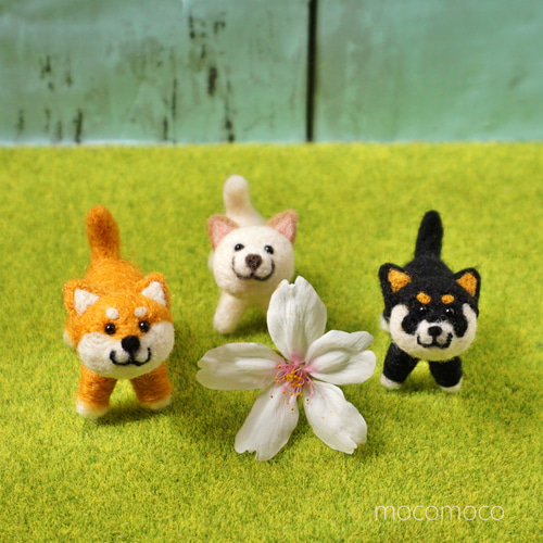 受注制作作品】もこもこマスコット・赤柴のあかころ ☆羊毛フェルト