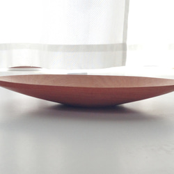 楕円形の木のお皿 タモ材　オーバル型 5枚目の画像
