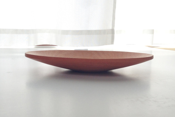 楕円形の木のお皿 タモ材　オーバル型 5枚目の画像