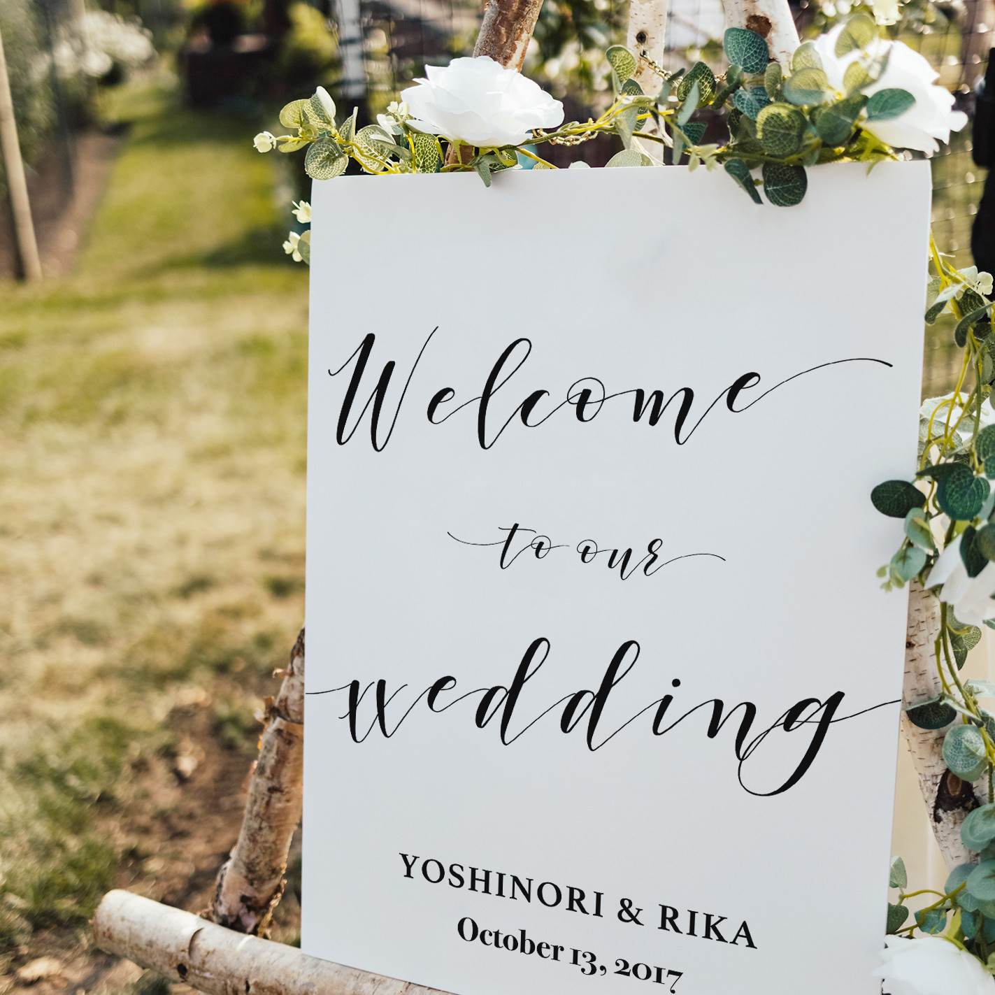 ウエルカムボード ウェルカムボード/ナチュラルテイスト _結婚式や入籍のお祝いに
