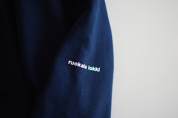 オーバーシルエットスウェットパーカー / ruokala lokki / navy 17枚目の画像