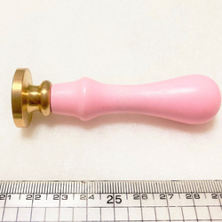 【ピンク】シーリングワックス　木製ハンドル 6枚目の画像