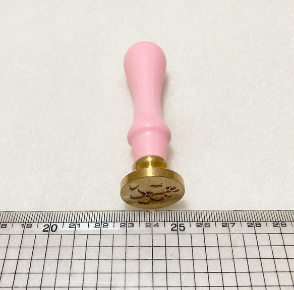 【ピンク】シーリングワックス　木製ハンドル 7枚目の画像