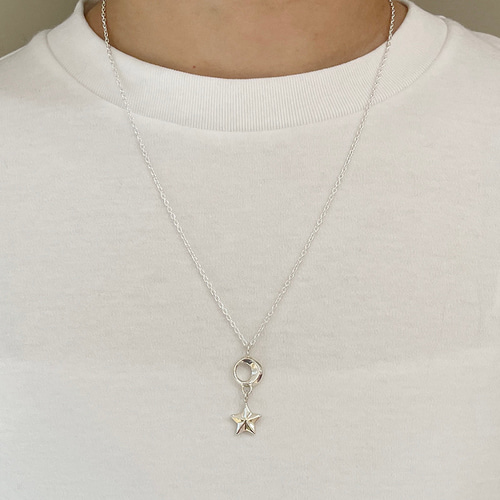 月・星ペンダント 其の弐 シルバーアクセサリー ネックレス