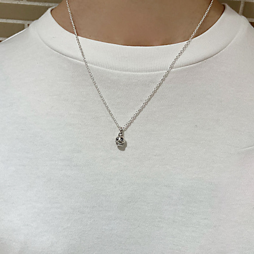 スカルチャームペンダント シルバーアクセサリー どくろ 骸骨