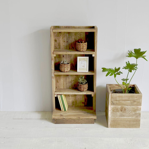 リサイクルウッド☆シェルフM RW0024 棚・シェルフ・ラック cafemoku