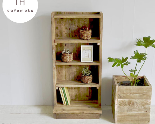 リサイクルウッド☆シェルフM RW0024 棚・シェルフ・ラック cafemoku