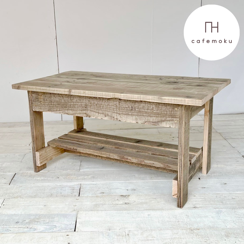 リサイクルウッド☆幅80cm リビングテーブル　RW0072