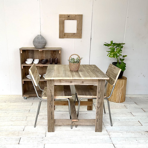 リサイクルウッド☆カフェテーブル RW0073 ダイニングテーブル