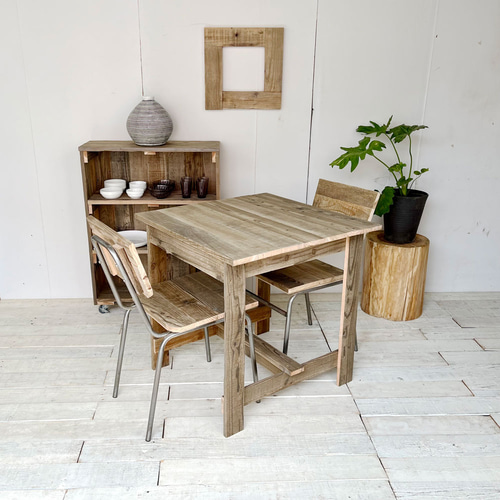 リサイクルウッド☆カフェテーブル RW0073 ダイニングテーブル