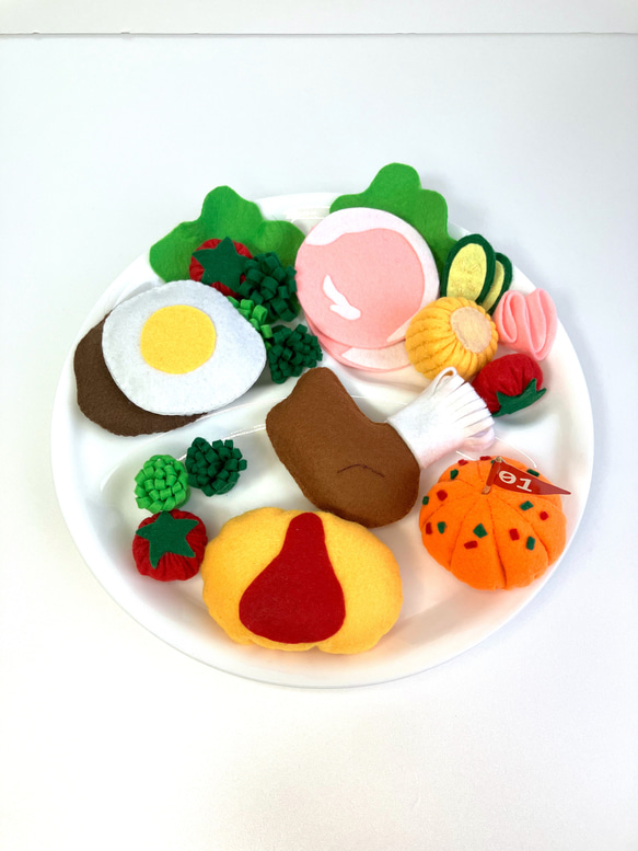 フェルト ままごと お子様ランチ♡ おもちゃ・人形 SARA 通販 4221643