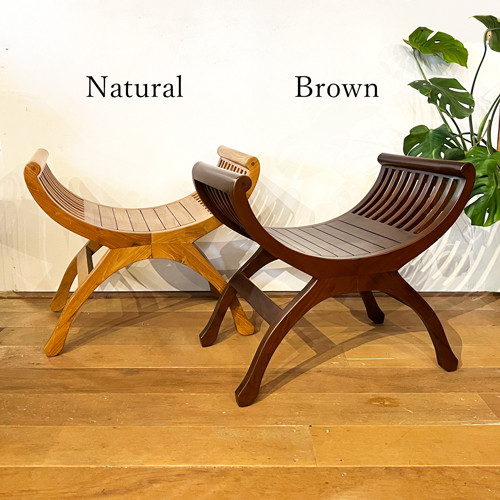 KARTINIチェア スツール チーク無垢材 ナチュラル カルティニ チェア