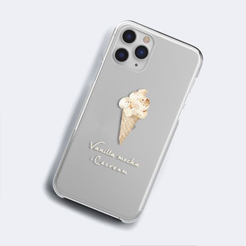 iCecream iPhoneケース スマホケース 全機種対応 アイス いちご iPhone