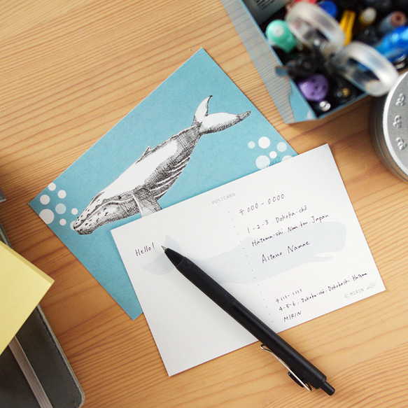 漂うクジラ｜ポストカード 2枚目の画像