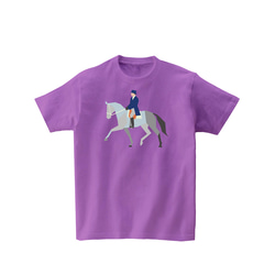 乗馬Tシャツ-馬場馬術 ドレサージュ 1枚目の画像