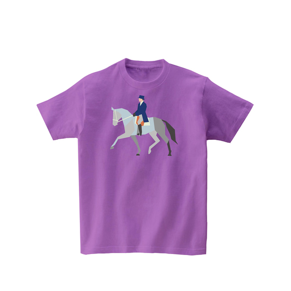 乗馬Tシャツ-馬場馬術 ドレサージュ 子供服 momsdsnマムスデザイン