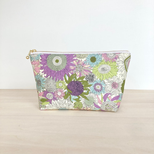 20㎝ ポーチ【リバティ スモールスザンナ・パープル】 ポーチ