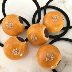 お名前入り ヘアゴム バスケットボール 名入れ チーム 卒団 卒業 団体