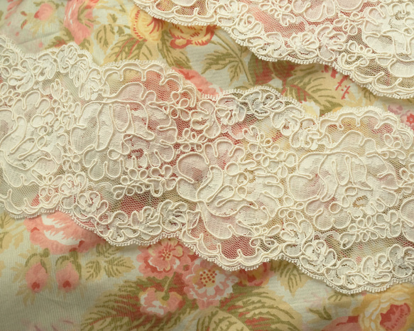 エンブロイダリーチュールレース (45cm) レース Chantal Trim 通販