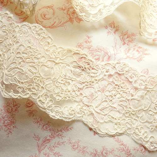 エンブロイダリーチュールレース (45cm) レース Chantal Trim 通販