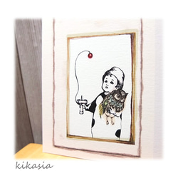 【遊ぶ子】ポストカード2枚入 2枚目の画像