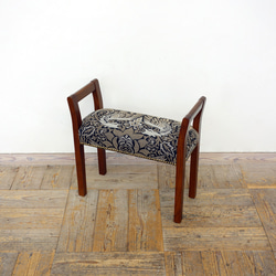 玄関スツール ダブルアーム (BR× William Morris ピーコックドラゴン_