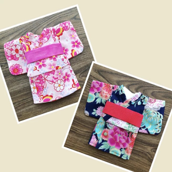 2Y☆浴衣、着物型紙セット☆ぽぽちゃんとソランちゃんサイズ 型紙