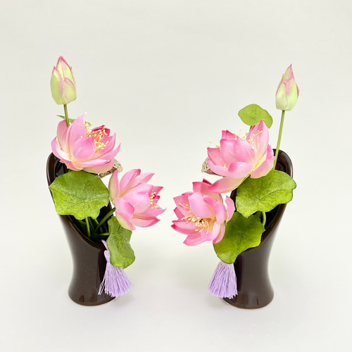 ✿あまちゃんページ (ピンクの蓮の花の仏花) ✿あまちゃんページ (ピンクの蓮の花の仏花) (ピンクの蓮の