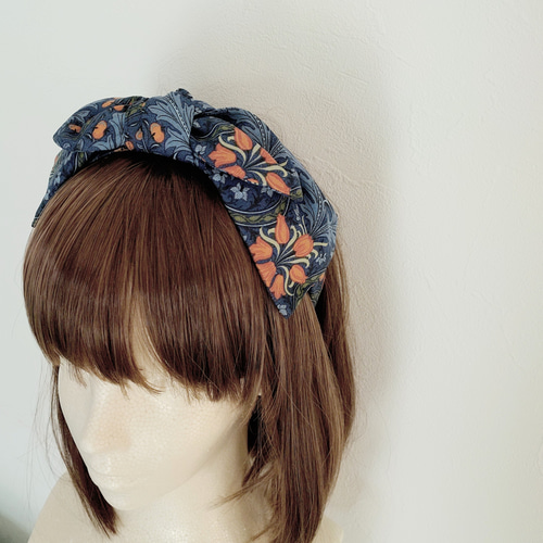 William Morris ウィリアムモリス 《EDEN》大人のリボンカチューシャ