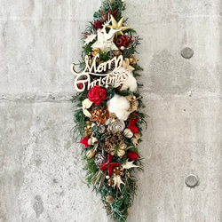 冬のスワッグ クリスマスからお正月も スワッグ atelier tazymazy 通販