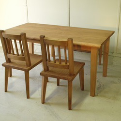 ダイニングテーブル 無垢板 ウォルナット色 モミの木 04 宮崎 無垢家具 モミの木家具 11枚目の画像